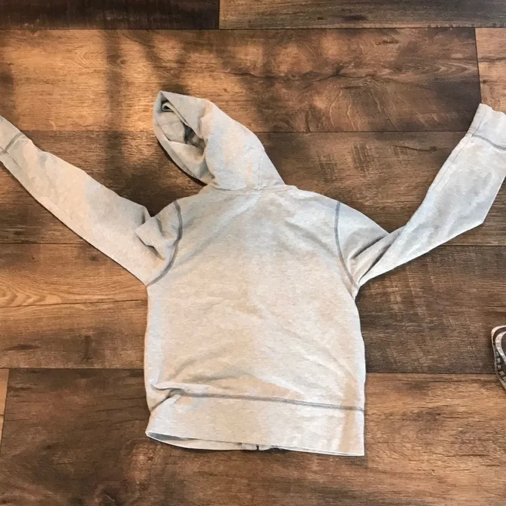 Gap Gray Girls Zipper Hoodie Size M 8 Long Sleeve